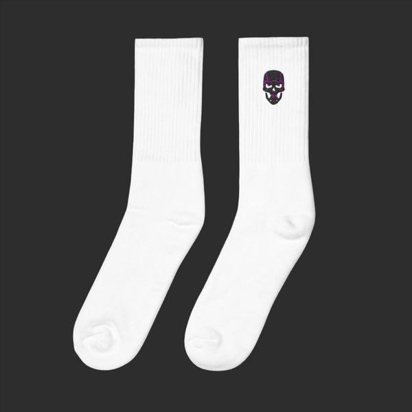 Skull White Socks Thick