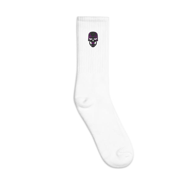 Skull White Socks Thick