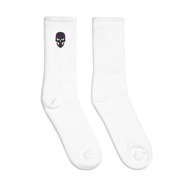 Skull White Socks Thick