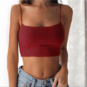 Sleeveless Crop Tops Womens