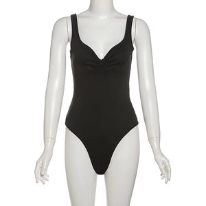 Sleeveless Skinny Cut Out Bodysuit