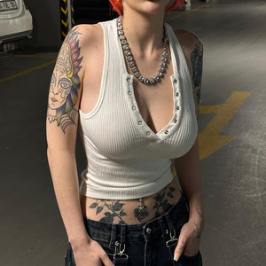 Sleeveless Top Crop