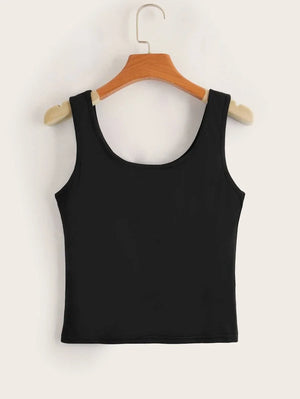 Sleeveless Top Crop