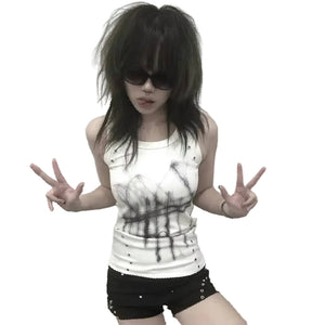 Sleeveless Tops Y2k