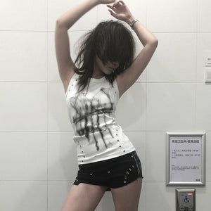 Sleeveless Tops Y2k