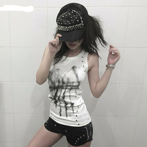 Sleeveless Tops Y2k