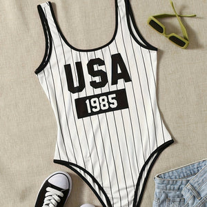 Sleeveless White Bodysuit Bodysuit