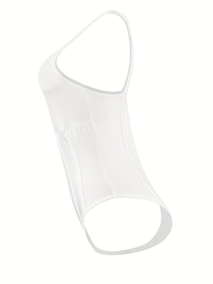 Sleeveless White Bodysuit