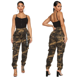 Slim Casual Camo Cargo Pants