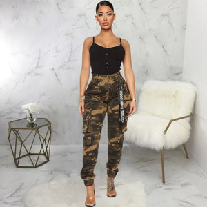 Slim Casual Camo Cargo Pants
