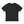 Black Slim Fit Athletic T Shirt laid flat, front view with crew neck and small light logo near the hem
