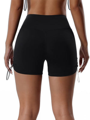 Slim Fit Booty Shorts - product view on white background