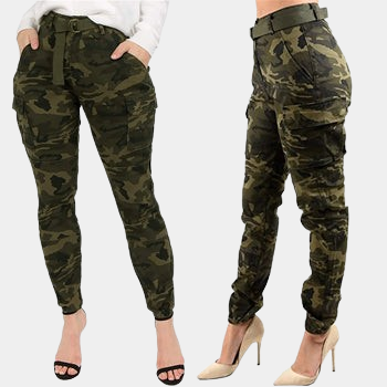 Slim Fit Camo Cargo Pants | CYBER TECHWEAR® Slim Fit Camo Cargo Pants | CYBER TECHWEAR®