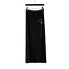 Slim Fit Goth Maxi Skirt