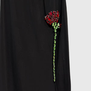 Slim Fit Goth Maxi Skirt