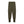 Army Green slim cargo joggers laid out from the front, zipped hip pocket, low flap pockets and ribbed ankle cuffs