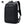 Slim black backpack with a 15.6 inch laptop sleeve and a flat front profile