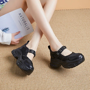 Slip on Platform Black Sneakers