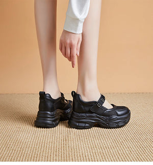 Slip on Platform Black Sneakers