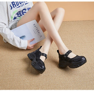 Slip on Platform Black Sneakers
