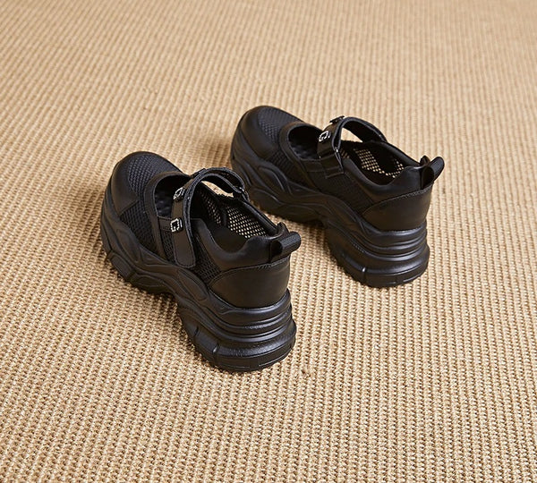 Slip on Platform Black Sneakers