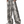 A model wears the snake print trousers, the wide leg breaking over the shoe at the hem