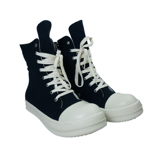 Sneakers Lace Up Men Boots Black