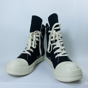 Sneakers Lace Up Men Boots Black