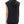Close back view of the Snow Washed Gothic Hooded Vest on a model, showing the raw armhole and wide body