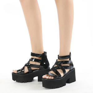 Soft Leather Chunky Sandals