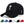 Plain solid black baseball cap with a curved brim