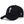 Plain solid black baseball cap with a curved brim