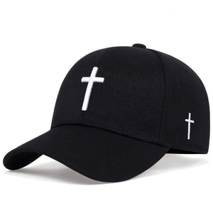 Plain solid black baseball cap with a curved brim