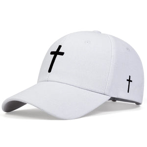 Plain solid black baseball cap with a curved brim