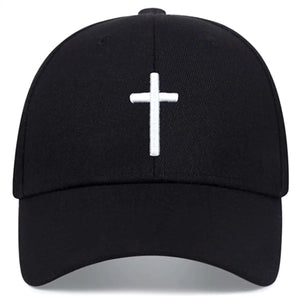 Plain solid black baseball cap with a curved brim