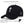 Plain solid black baseball cap with a curved brim