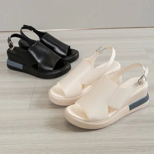Solid Color Chunky Sandals
