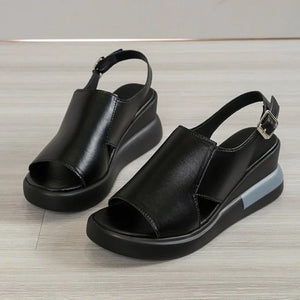 Solid Color Chunky Sandals