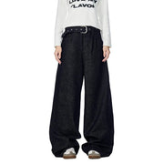 Solid Color Low-waistline Y2K Jeans