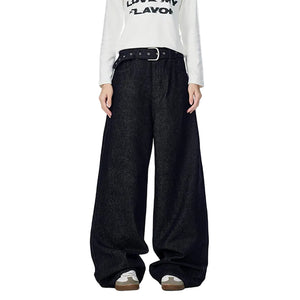 Solid Color Low-waistline Y2K Jeans