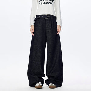Solid Color Low-waistline Y2K Jeans