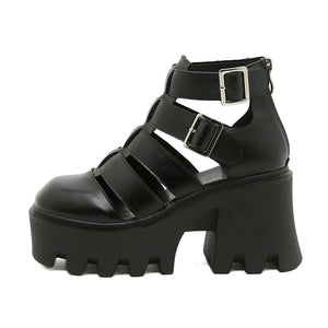 Solid Color Sandals Shoes Y2K
