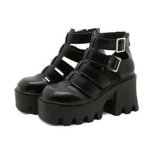 Solid Color Sandals Shoes Y2K
