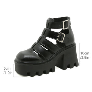 Solid Color Sandals Shoes Y2K