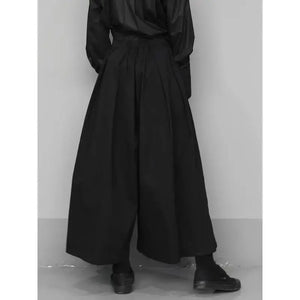 Solid Color Skirt Pants