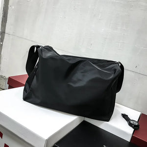 Solid Oxford Crossbody Sling Bag