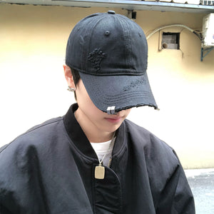 Solid Rivet Baseball Y2K Cap