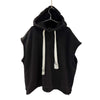 Solid Sleeveless Techwear Hoodie