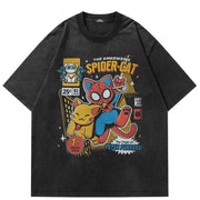 T-shirts amples Spider Cat Y2K
