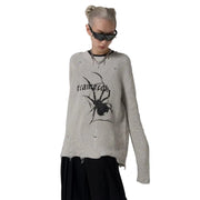 Spider Print Y2K Top